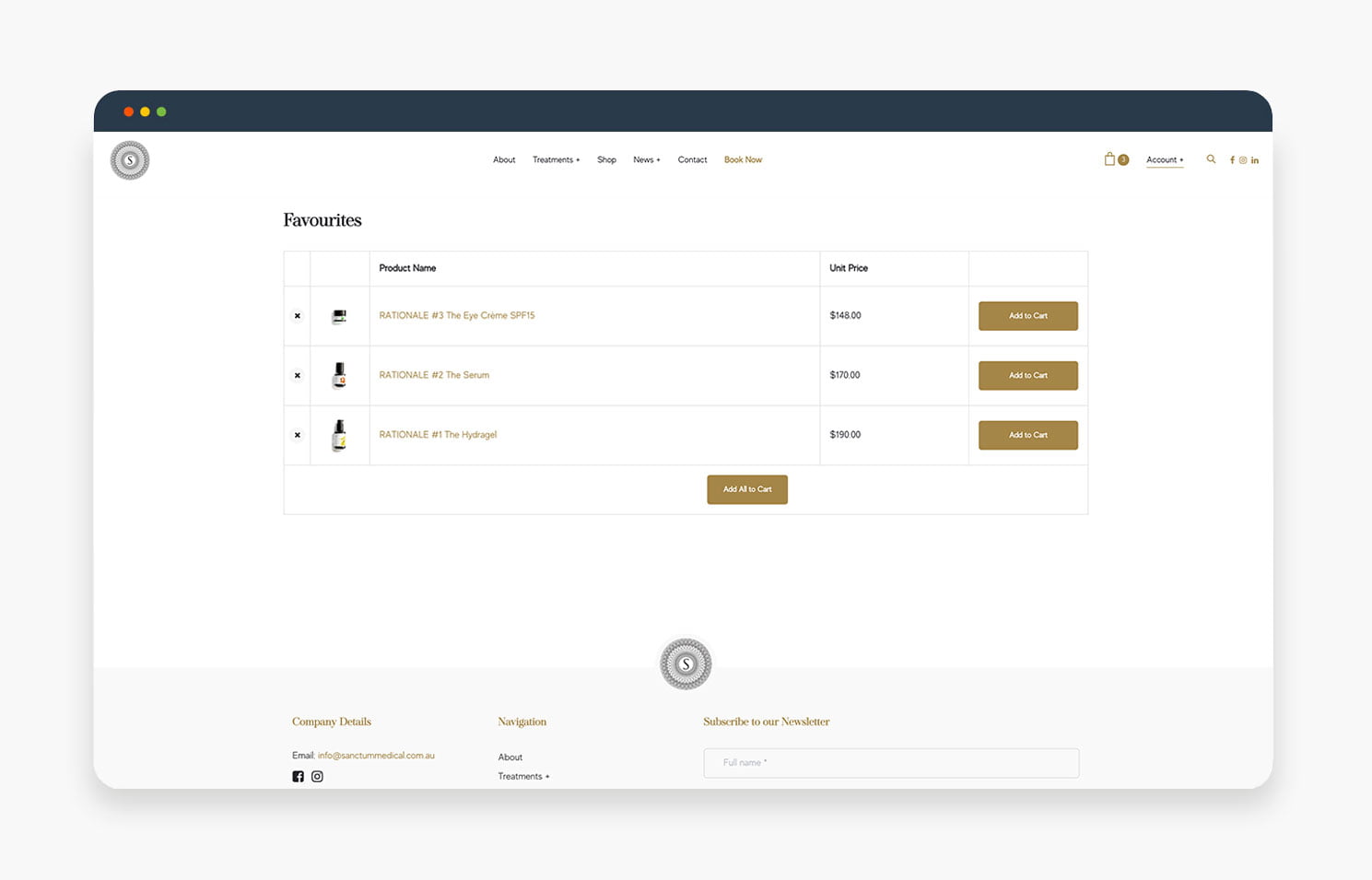 A user interface displaying an order summary table with options to view or modify orders.