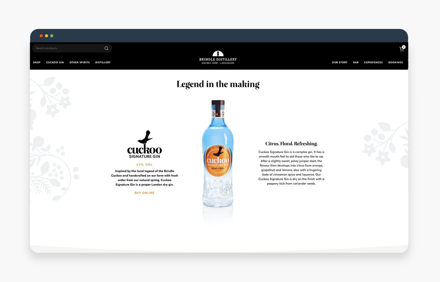 Cuckoo Gin Information Page