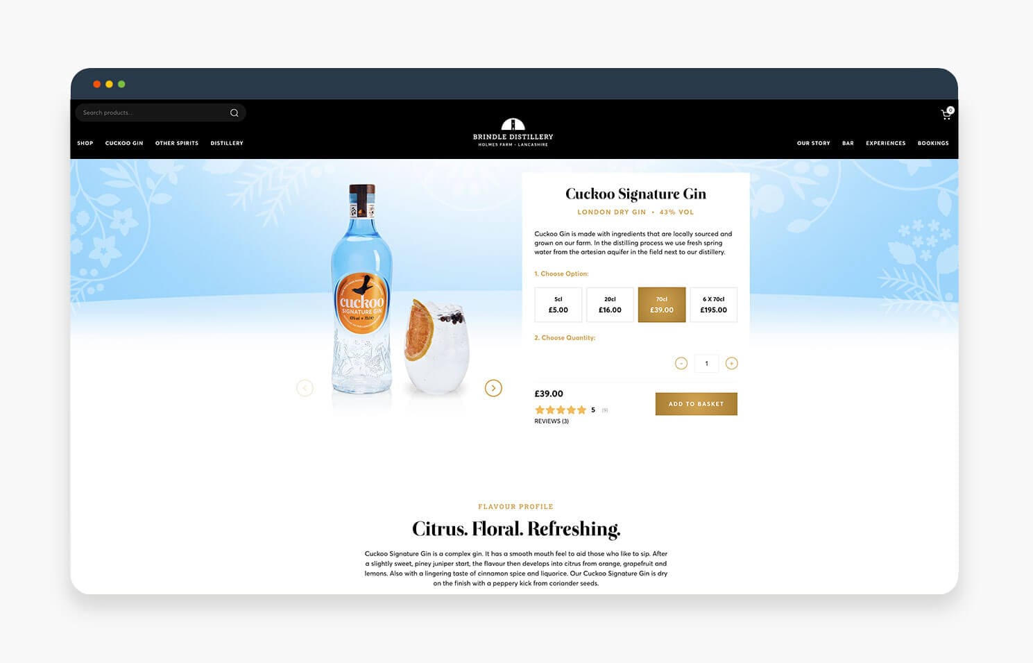 Cuckoo Product Page Signature Gin