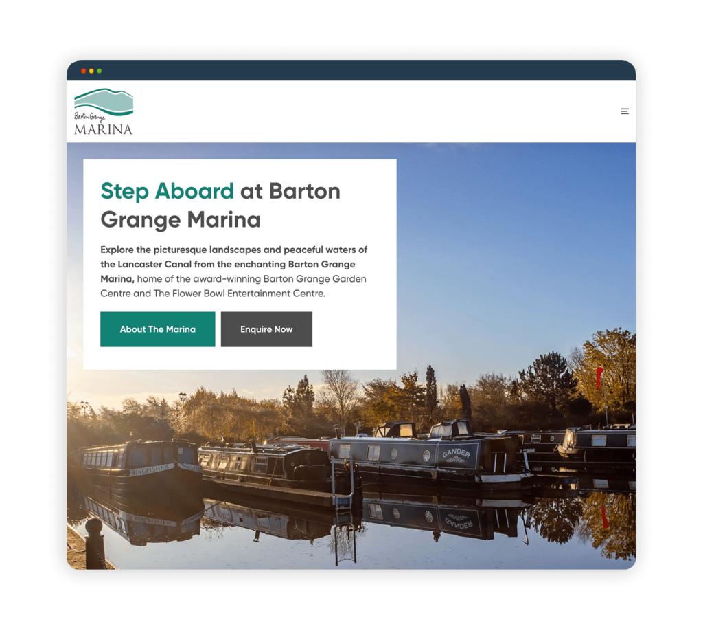 Long-Website-Mockup-1 Barton Grange Marina Website
